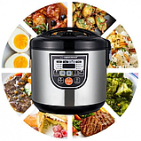 Мультиварка електрична 5 л Esperanza EKG011 антипригарна чаша 12 програм таймер LED-дисплей, фото 8