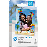 Фотопапір HP Sprocket Zink 3.5"x4.25" Глянцевий, самоклеючий, 50 листів