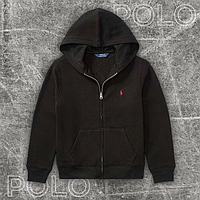 Кофта з молнією брендова, Поло ральф лаурен , Polo ralph lauren zip hoodie | Чорна , Сіра , Темно синя | S - XL |
