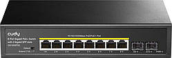 Комутатор Cudy GS1008PS2, 8-Port Gigabit PoE+ Switch with 2 Gigabit SFP slot 120W