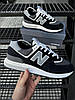 Чоловічі кросівки New Balance 574 black/white чорно-білі Нью Беланс замша текстиль весна літо Nb Legacy, фото 5