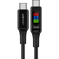 Кабель USB 2.0 USB-C to USB-C, 1,2 м, 100W, with display, C7-03 Acefast (6974316282778)