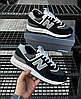 Чоловічі кросівки New Balance 574 black/white чорно-білі Нью Беланс замша текстиль весна літо Nb Legacy, фото 3