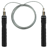 Скакалка для кросфіту з підшипником та сталевим тросом PROESCE FI-1945 3 м, фото 4