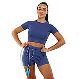 Скакалка для кросфіту з підшипником та сталевим тросом PROESCE FI-1945 3 м, фото 8