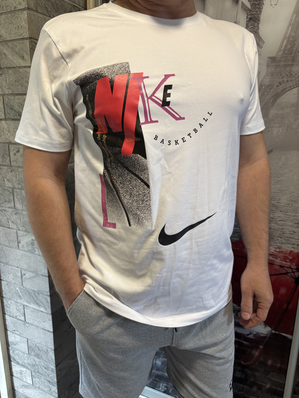 Футболка чоловіча найк з прінтом джордан. S M. L XL XXL