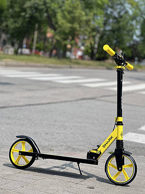Двоколісний самокат міський Best Scooter SH-10865 Shark чорно-жовтий
