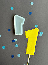 Силіконовий молд для льодяників "Цифра 1"