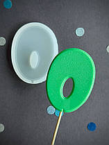 Силіконовий молд для льодяників "Цифра 0"