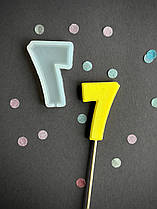 Силіконовий молд для льодяників "Цифра 7"