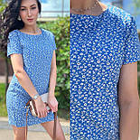 Жіноче коротке плаття вільного крою з короткими рукавами в дрібний принт (р. 42-46) 52036009, фото 2