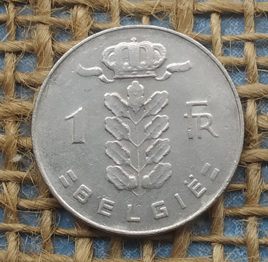 1 франк 1975 року. Бельгiя