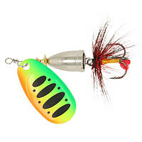 Блешня Zeox Furor #3 6g 015 Fluo Tiger/Black Dot