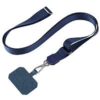 Шнурок широкий (2см) 140см Dark Blue