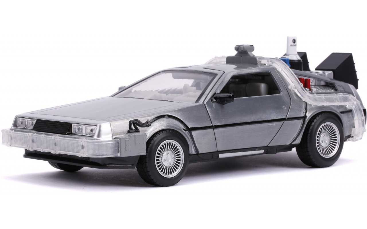 Машина металева Jada Назад у майбутнє 2 Машина часу (1989) зі світловим ефектом 1:24 [253255021], фото 1