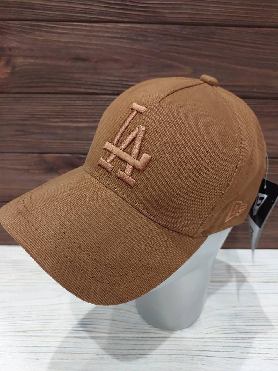 Універсальна бейсболка на металевій регульованій застібці з вишивкою (Розмір 56-58), Капучино