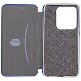 Шкіряний чохол-книжка Classy для Infinix Hot 40 / 40 Pro / Tecno Spark 20 Pro Темно-синій, фото 2