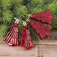 Ялинкові іграшки "ялиночки, набір 4 шт" Арт.38475