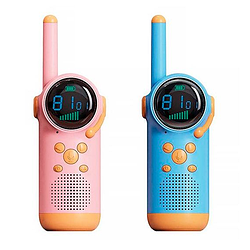 Дитяча рація Walkie Talkie D22 (2 шт) з радіусом дії до 3 км Рожевий/Блакитний 55508