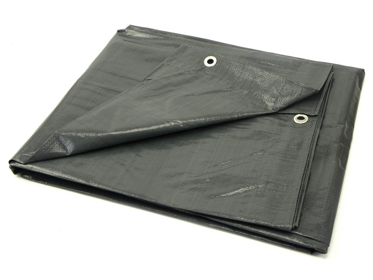 Брезент садовий 5x8 м мега товстий сірий 120 г.м2 geko g70534, брезент для причепа, тент для сіна, фото 1