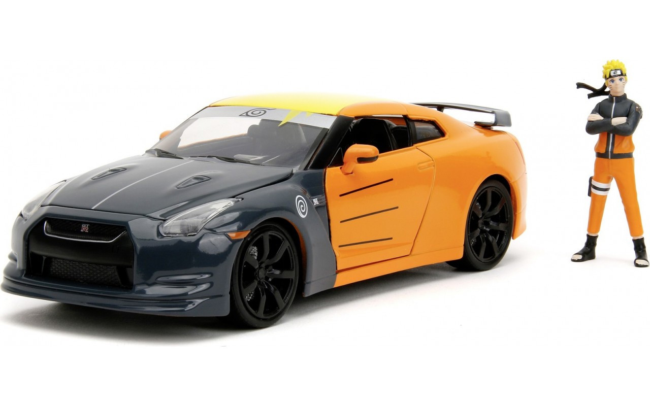Машина металева Jada Наруто Ніссан GT-R з фігуркою Наруто 1:24 [253255054], фото 1