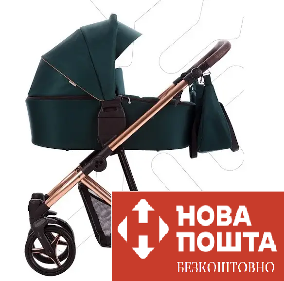 Коляска 2 в 1 Bebetto FLAVIO Premium STELA 01 зелена 503.12.23.S01, фото 1