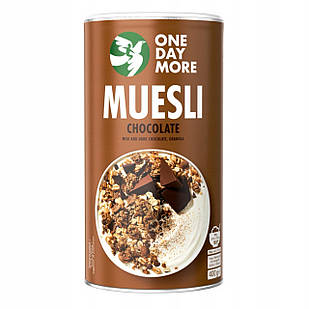 Мюслі One Day More Muesli, з шоколадом у банці 400 г.