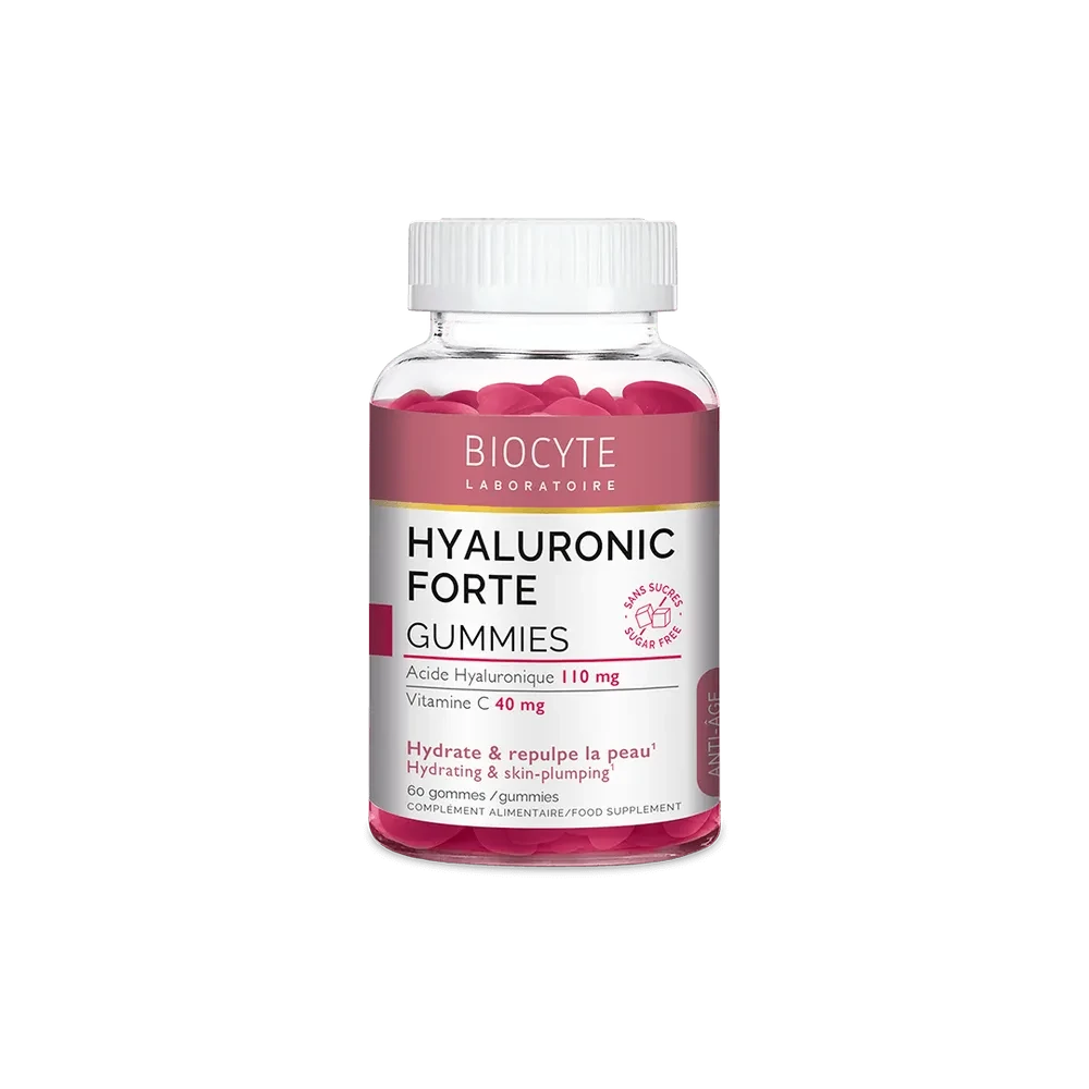 Biocyte HYALURONIC FORTE GUMMIES Зволоження та пружність шкіри, 60 цукерок