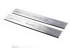 Накладки на дверні пороги (2 шт, Carmos) для Ауди ТТ 1998-2006 рр