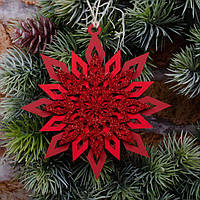 Підвіска -сніжинка багатошарова 5187 Арт.38482