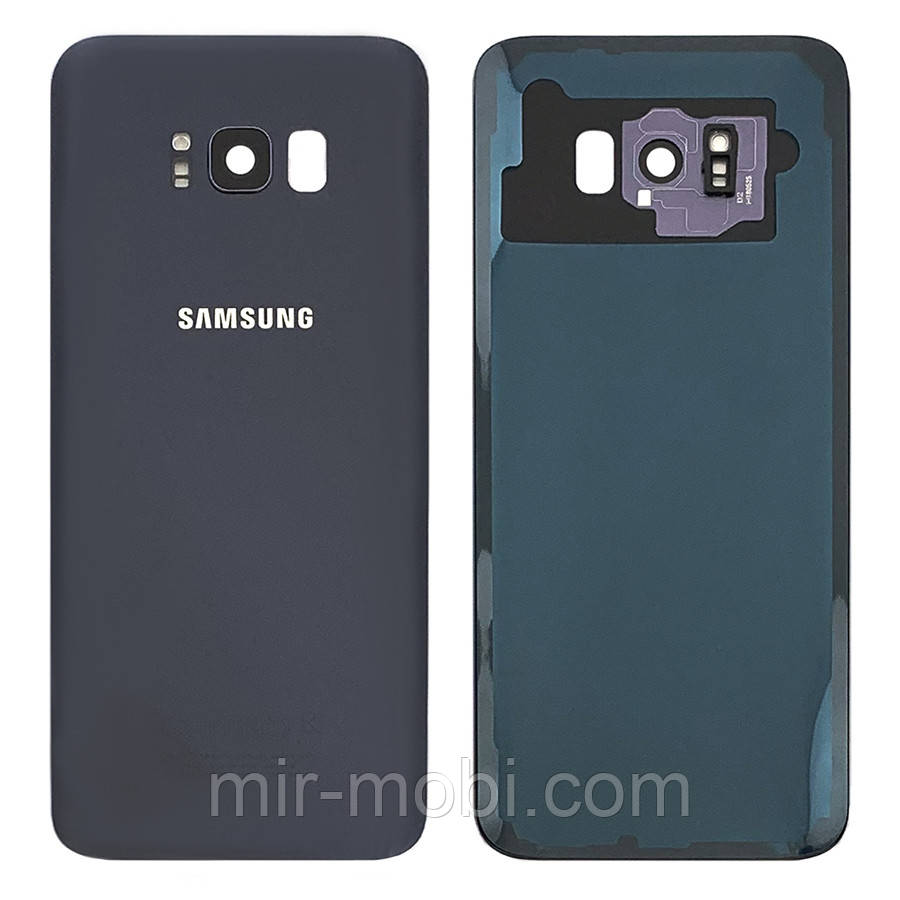 Задня кришка Samsung Galaxy S8 Plus G955F (сіра оригінал Китай зі склом камери)