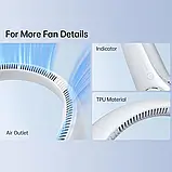 Вентилятор на шию FA14 JisulifeNeck Fan Life3 портативний, 4000Mah, 13 годин роботи - Білий, фото 7
