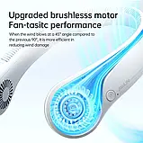 Вентилятор на шию FA14 JisulifeNeck Fan Life3 портативний, 4000Mah, 13 годин роботи - Рожевий, фото 4
