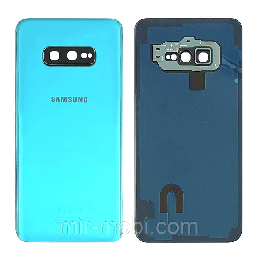 Задня кришка Samsung Galaxy S10e G970F (зелена оригінал Китай зі склом камери)