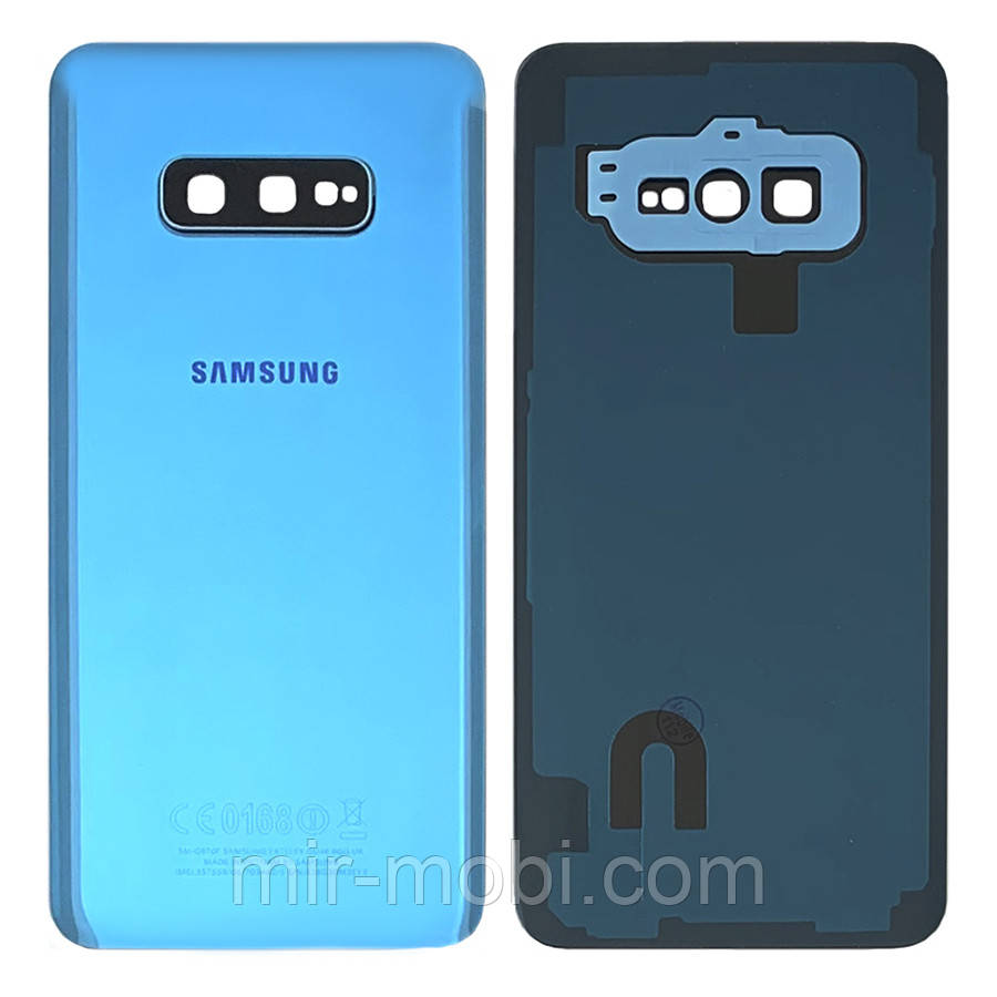 Задня кришка Samsung Galaxy S10e G970F (синій оригінал Китай зі склом камери)