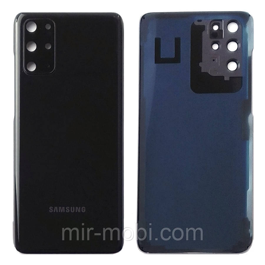 Задня кришка Samsung Galaxy S20+ Plus G985F (чорна Original New зі склом камери)