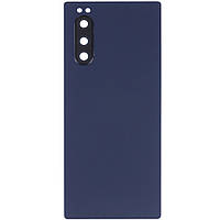 Задня кришка Sony Xperia 5 J9210 (синій оригінал Китай зі склом камери)