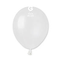 Латексна кулька білий металік 5"/ 29 / 13см White Gemar