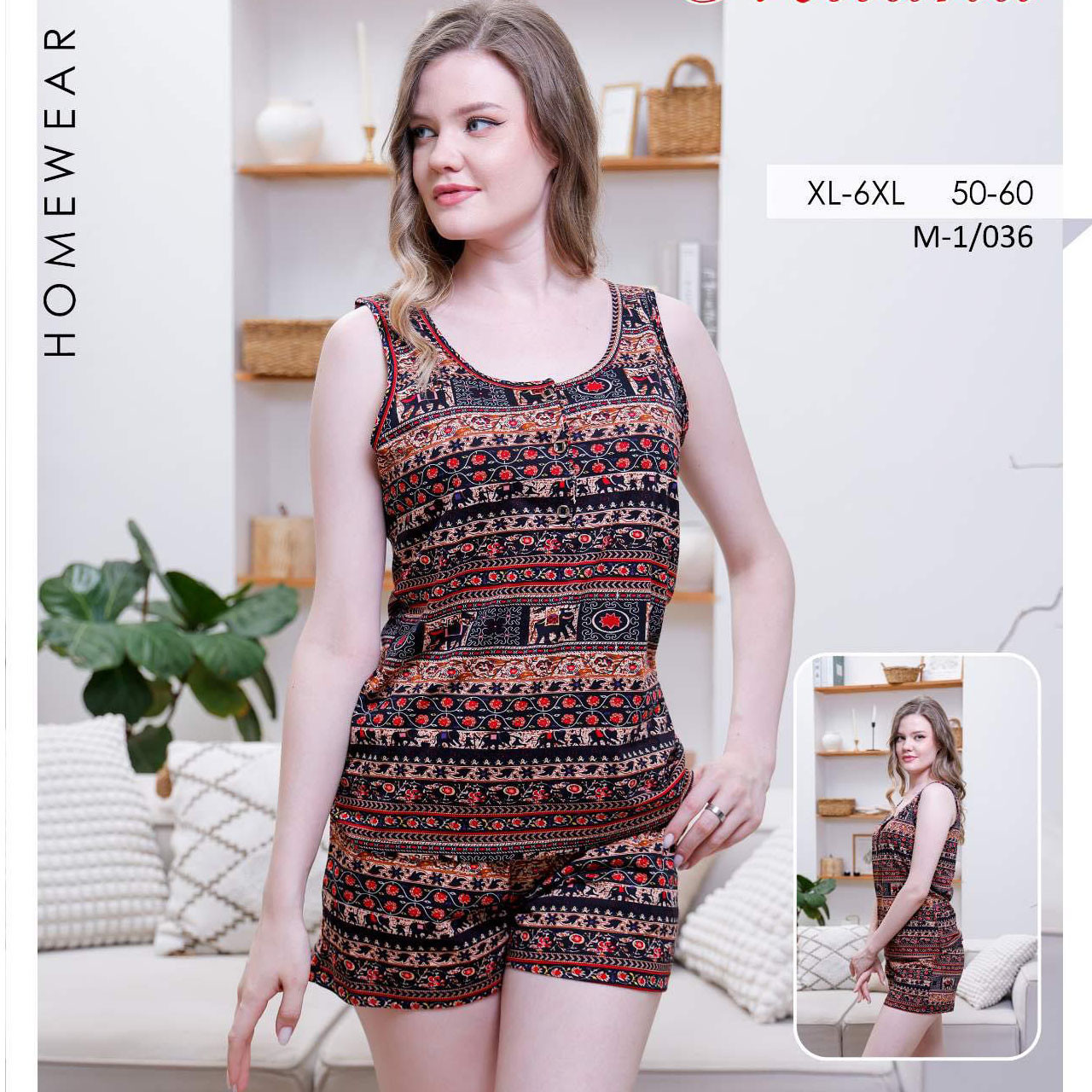 Жіноча піжама із шортами "Узбекістан" Батал Розміри: 50,52,54,56,58,60 (35017), фото 1