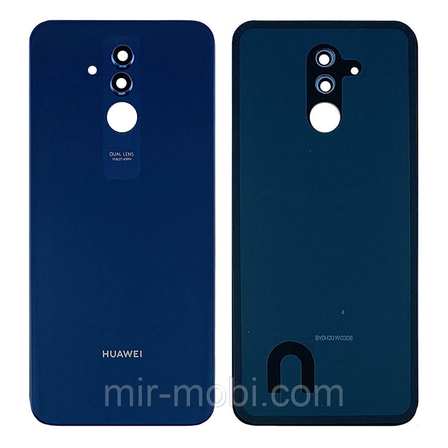 Задня кришка Huawei Mate 20 lite SNE-LX1 (синій оригінал Китай зі склом камери)