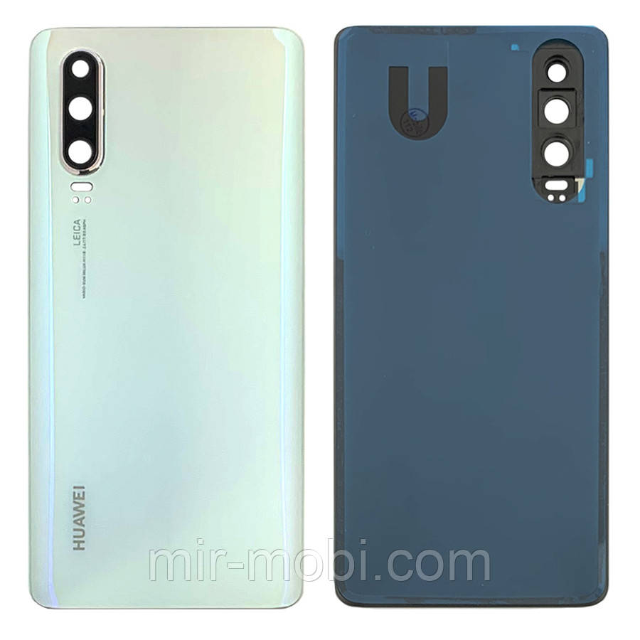 Задня кришка Huawei P30 ELE-L29 (біла оріг Китай зі склом камери - уцінка)