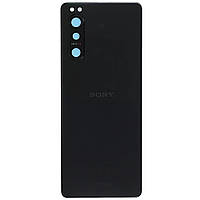 Задня кришка Sony Xperia 5 II XQ-AS72 (чорна оригінал Китай зі склом камери)