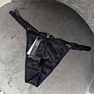 Трусики Victoria's Secret Victoria's Secret Adjustable String Thong Panty Мереживні cтрінги, Чорні, фото 3