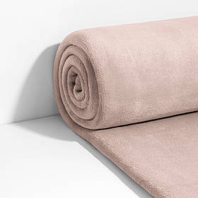 Плед Фланель (Велсофт) Бежевий Півтораспальний розмір 150х200 см