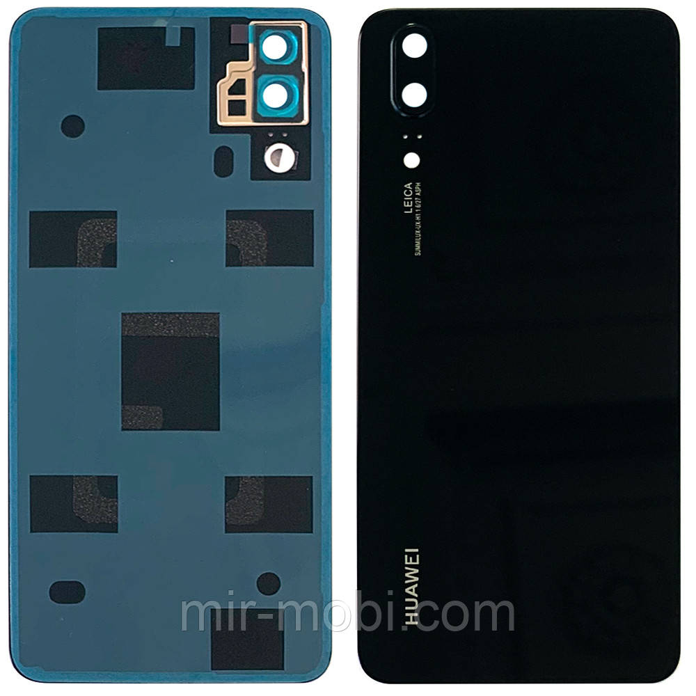 Задня кришка Huawei P20 EML-L09C EML-L29C AL00 TL00 (чорна оригінал Китай зі склом камери)