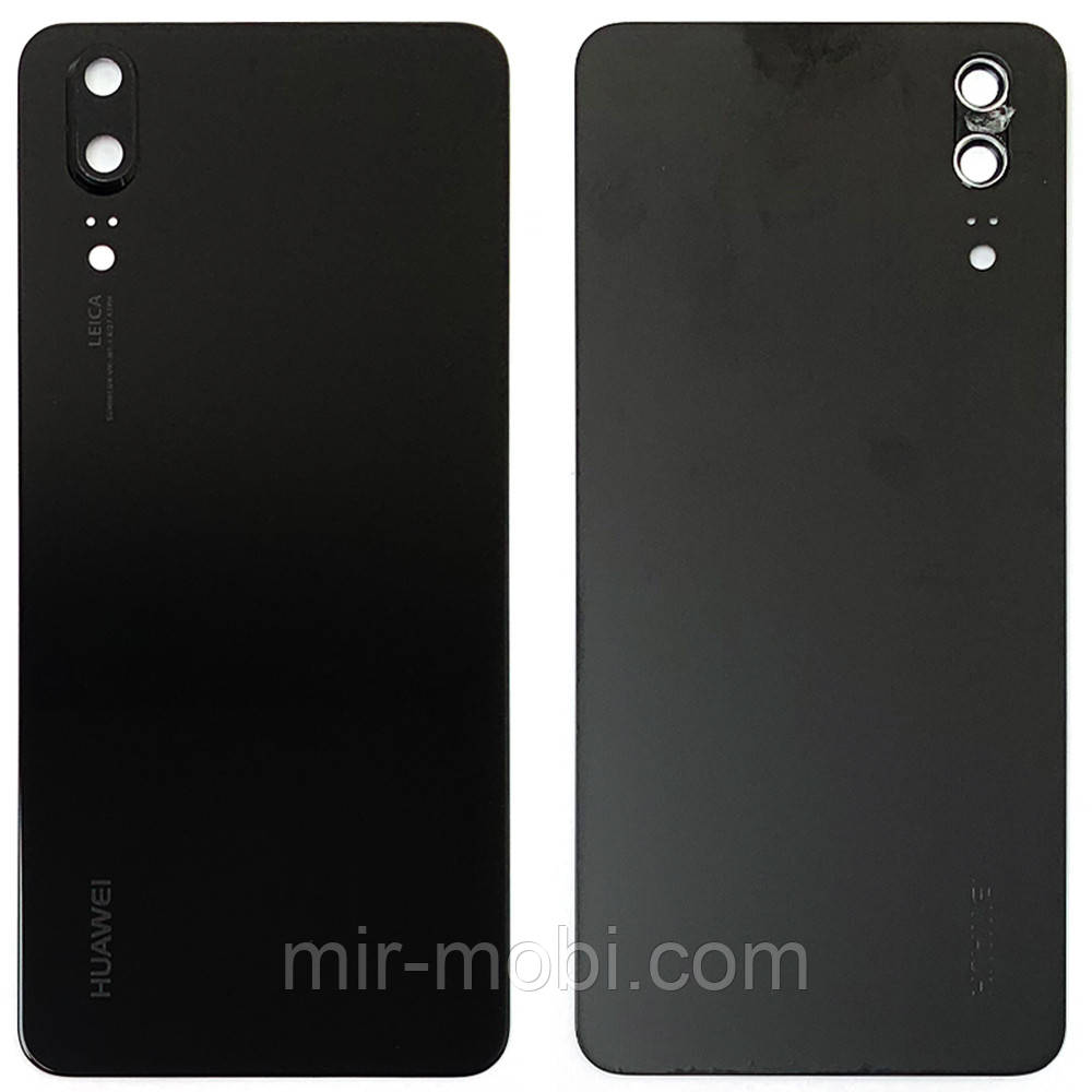 Задня кришка Huawei P20 EML-L09C EML-L29C AL00 TL00 (чорна зі склом камери)