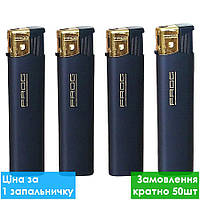 Запальничка п'єзо гума FROG чорна 50шт/уп (1000)