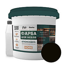 Епоксидна фарба для меблів Чорний Barko 3кг, фото 2