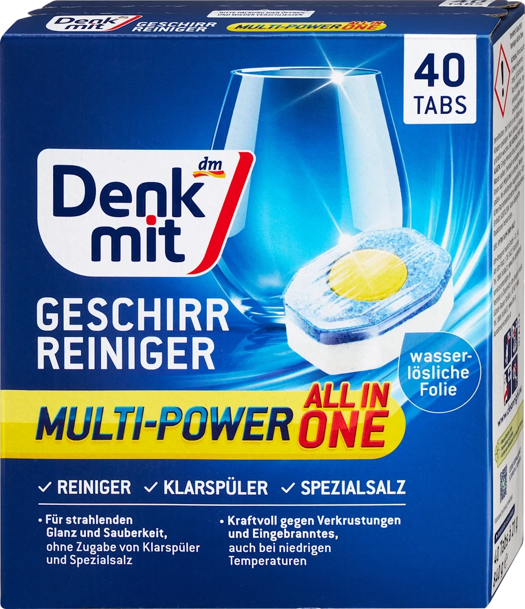 Таблетки для посудомийних машин Denkmit Multi-Power 12, 40st.