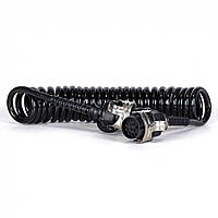 Спіральний кабель причепа зі штекерами 15 PIN ADR KAMAR AKC1261-B (ISO 12098) 24V 5 м